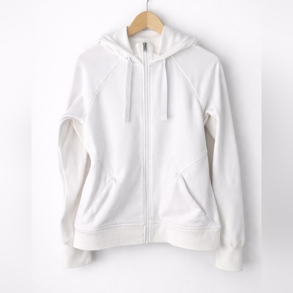 Athleta Jackets & Blazers - Athleta Triumph Women's White Zip-Up Hoodie White